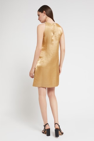 Robe droite en lin - Beige