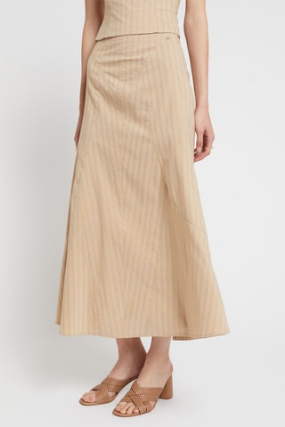 Jupe midi - Beige