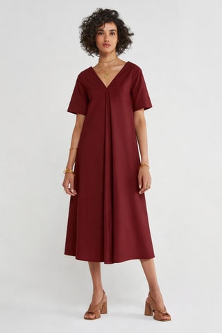 Robe trapèze - Rouge