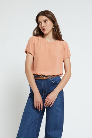 T-shirt en soie - Orange