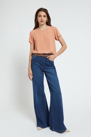 T-shirt en soie - Orange