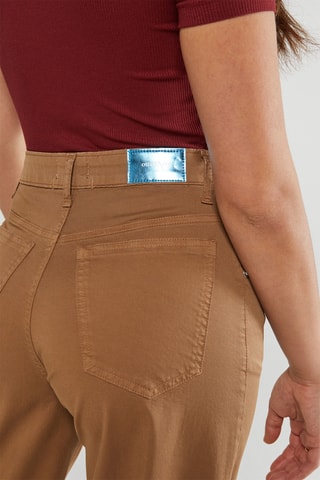 Jean taille haute - Marron clair