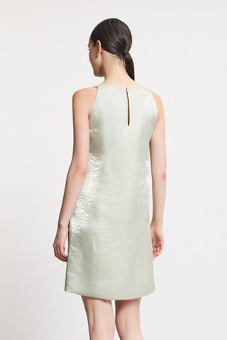 Robe droite en lin - Vert clair