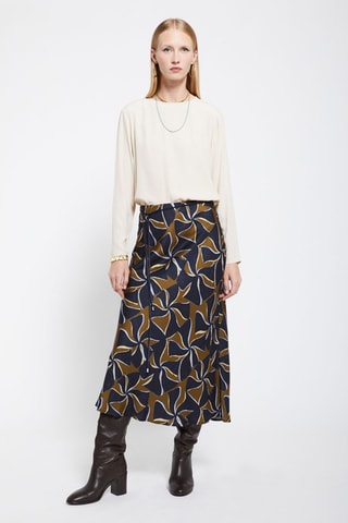Jupe midi - Kaki