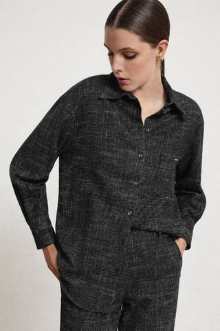 Chemisier en laine - Gris