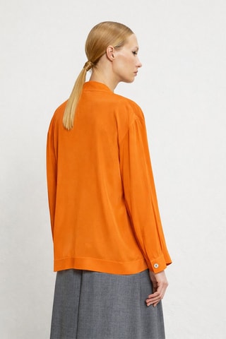 Gilet et top en soie - Orange
