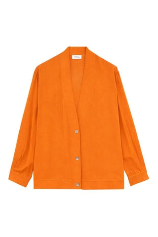 Gilet et top en soie - Orange