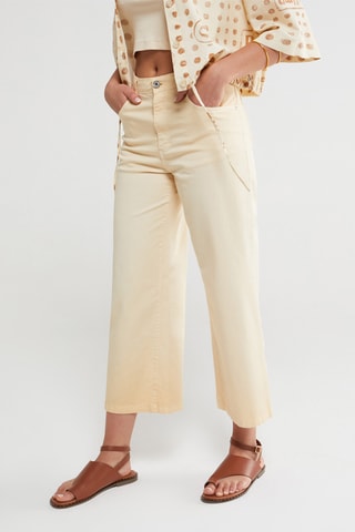 Jean taille haute - Beige