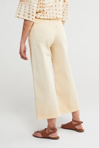 Jean taille haute - Beige