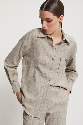 Chemisier en laine - Gris