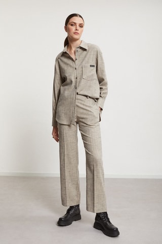 Chemisier en laine - Gris