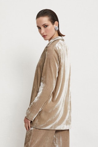 Veste en velours - Gris
