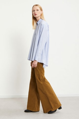 Pantalon en velours. - Kaki