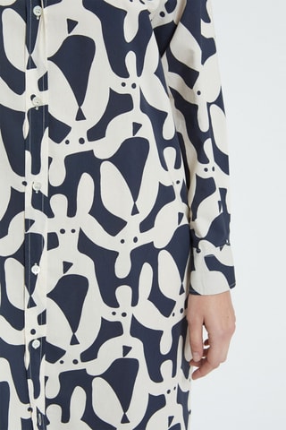 Robe chemise - Bleu foncé