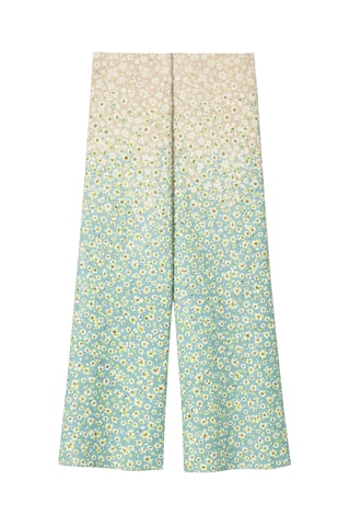 Pantalon taille haute. - Beige