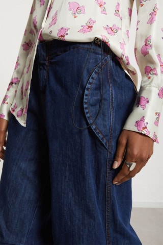 Jean taille haute - Multicolore