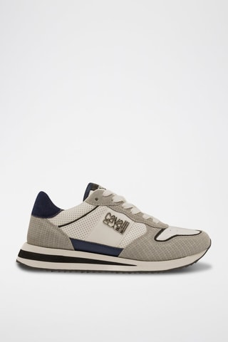 Baskets en nubuck - Noir et beige