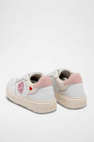 Baskets en cuir - Love Moschino - Blanc