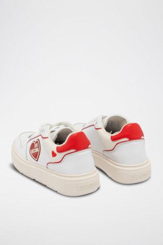 Baskets en cuir - Love Moschino - Blanc