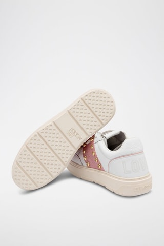 Baskets en cuir - Love Moschino - Blanc