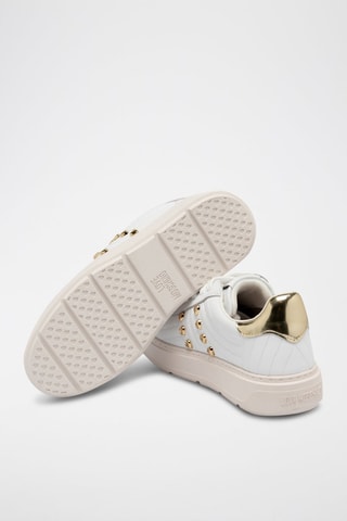 Baskets plateformes en cuir - Love Moschino - Blanc