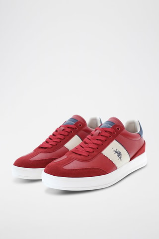 Baskets Campy - Blanc et rouge