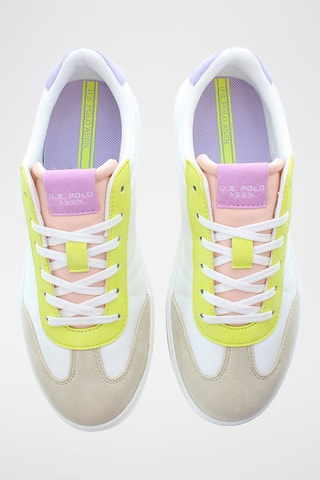 Baskets en nubuck Marlyn - Blanc et beige