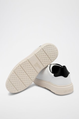 Baskets plateformes en cuir - Love Moschino - Blanc