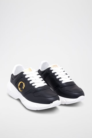Baskets en cuir - Blanc et noir