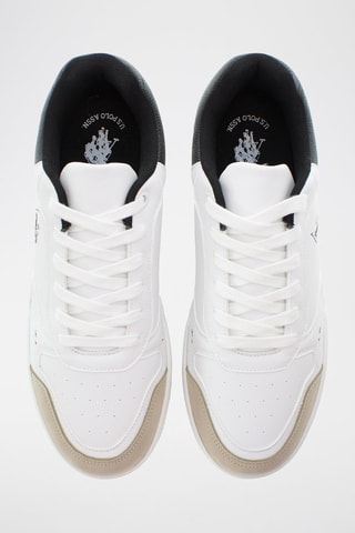 Baskets en cuir Steve - Blanc et noir
