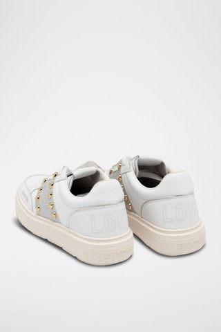 Baskets en cuir - Love Moschino - Blanc