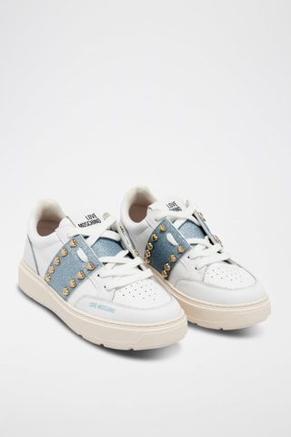 Baskets en cuir - Love Moschino - Blanc