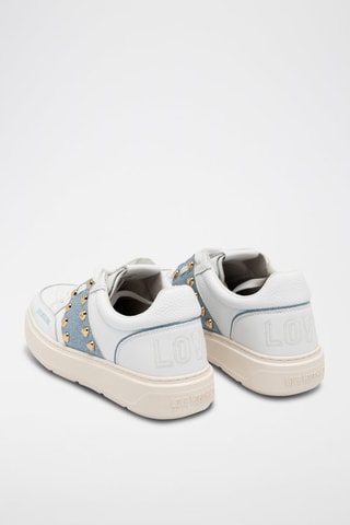 Baskets en cuir - Love Moschino - Blanc