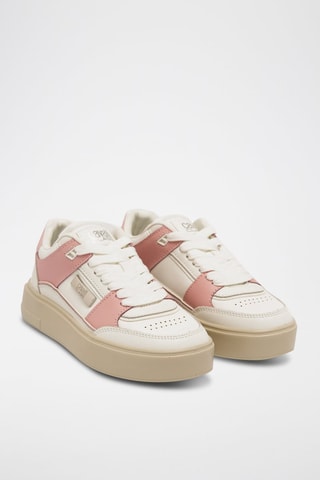 Baskets plateformes en cuir - Blanc