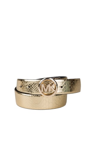 Ceinture en cuir - Noir et doré