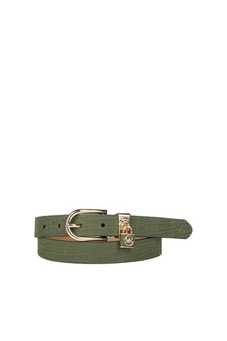 Ceinture en cuir - Vert et doré