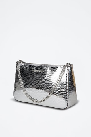 Sac porté épaule et porte-cartes - Argenté