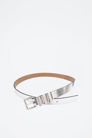 Ceinture en cuir - Argenté