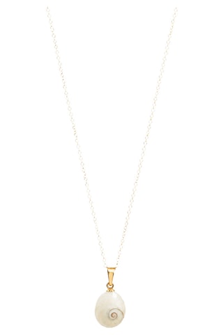 Collier Galeria - Or jaune laminé et œil de Sainte-Lucie