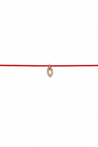 Bracelet Ochju Milos - Fil de soie et or jaune laminé