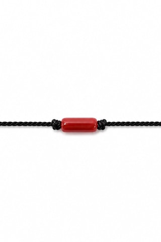Bracelet doré à l'or fin Maddalena - Corail rouge et argent