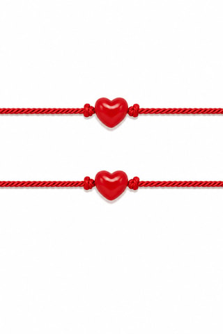 2 Armbanden Amore - Zijdedraad en Gelamineerd Goud