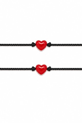 2 Armbanden Amore - Zijdedraad en Gelamineerd Goud