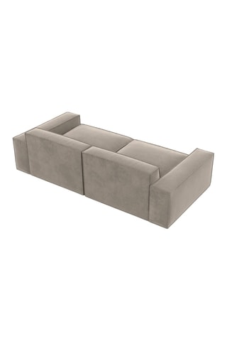 Canapé droit Lionel Beige foncé