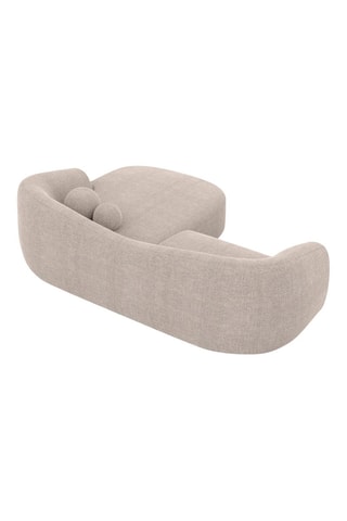 Canapé d’angle gauche Ciroto - Beige - 4 places - En polyester