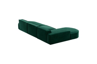 Canapé d'angle gauche Belagio Vert