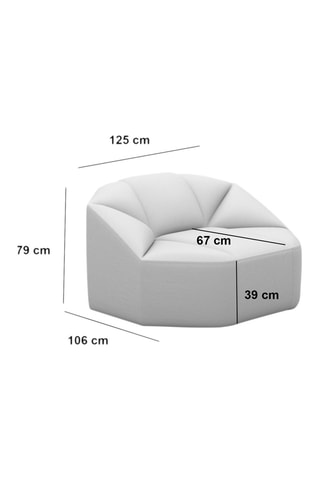 Fauteuil Laguna Beige foncé