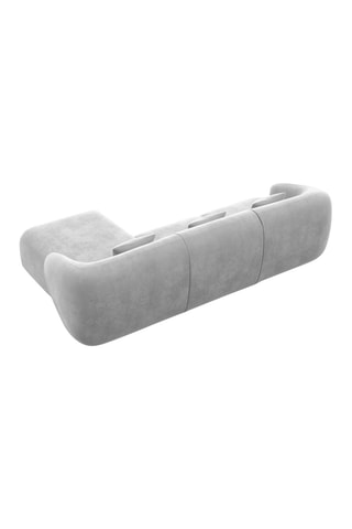 Canapé d'angle droit Maitano Gris clair