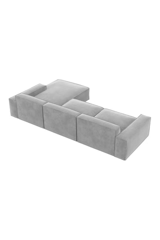 Canapé d'angle droit Lionel - Gris clair