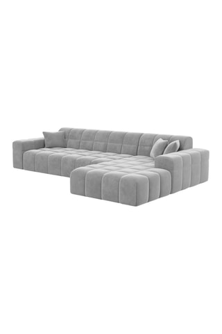 Canapé d'angle droit Cardano Gris clair